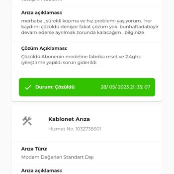 Kablo Net İnternet Kopma Ve Hız Problemi
