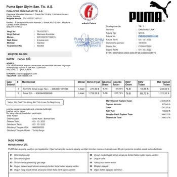 Puma Orijinal Sitesinden Fuse Model Ayakkabı Değişim Problemi