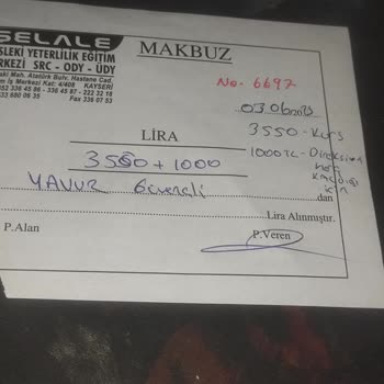 Şelale Sürücü Kursu (Kayseri) Fazla Alınan Sürücü Kursu Direksiyon Harcı Ücreti