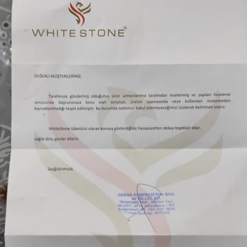 White Stone Hatalı Ürünün İade Edilmemesi