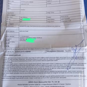 Mieko.com.tr Telefon Açılıp Kapanıyor Ve Kasası Yamuk Şekilde Geldi