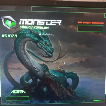 Monster Notebook Sürücü Kurulumu Sorunu