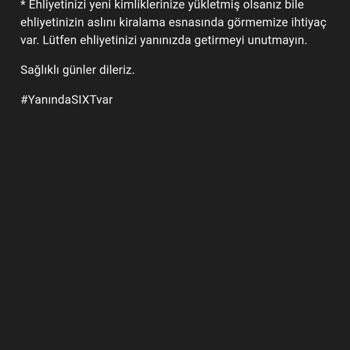 Sixt Benim Ödediğim Ücretimi Bekletemezsiniz