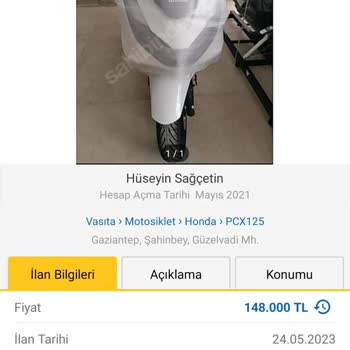 Honda Motosiklet Sıfır Motor El Altından Satılıyor