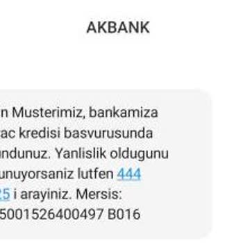 Akbank Hesabım Olmamasına Rağmen Gelen Mesaj