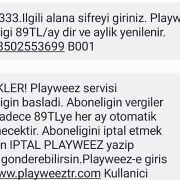 Playweez Üyelik Ücret İadesi