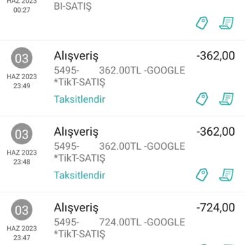 Garanti BBVA Google Tık-t İznim Olmadan Nakit Avans Hesabımdan Para Çekilmiş