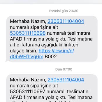 LCW Sitesinde Hataya Sevk Eden Görseller (AFAD Yardımları)