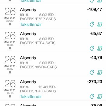 Facebook Bankamatik Kartımdan İzinsiz Çekilen Ücretler