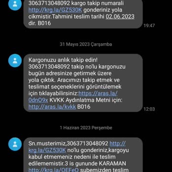 Aras Kargo Kargomu Elime Almadan Reddettiğim İddia Ediliyor
