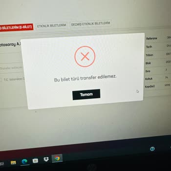 Passolig Mac Bilet Transferi Yapamıyorum