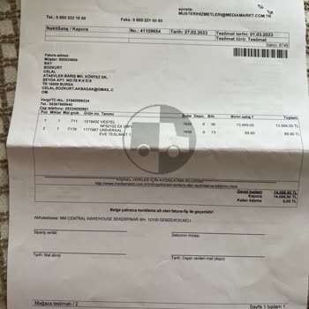 Vestel NF52102 Ex Buzdolabı Hakkında Şikayet