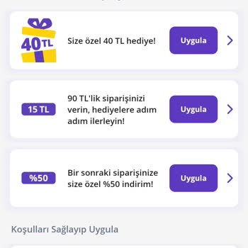 Getir Kampanya 40 TL Yerine 37 TL Düşüyor Sabit Değil