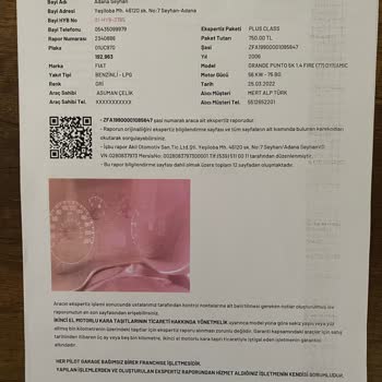 Adana Pilot Garage Ekspertiz Paramızı Aldı