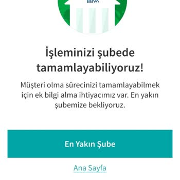 Garanti BBVA Mobilden Müşteri Olamıyorum
