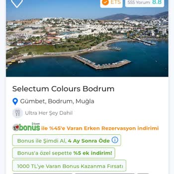 Selectum Colours Bodrum Otel Fiyat Arttırımı