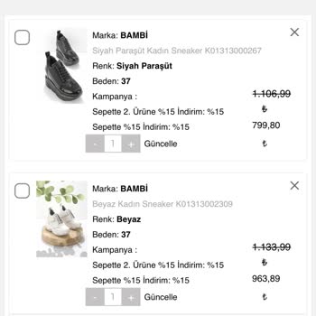 Bambi Ayakkabı Sneaker Spor Ayakkabı Ayakkabı