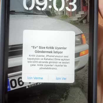 iPhone Ev Uyarısı Veriyor
