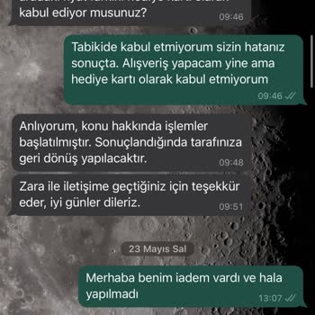 Zara Geri İade Tutarı