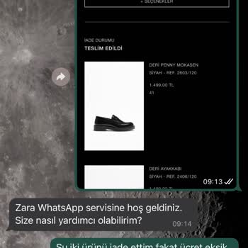Zara Geri İade Tutarı