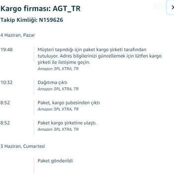 Amazon Türkiye. AGT Kurye Firması Ortaklığı