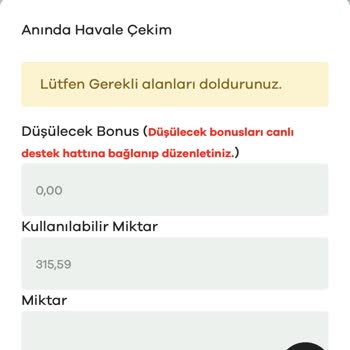 Sahabet Hesabımdaki Paranın Benim Hesabıma Yatmadan Silinmesi
