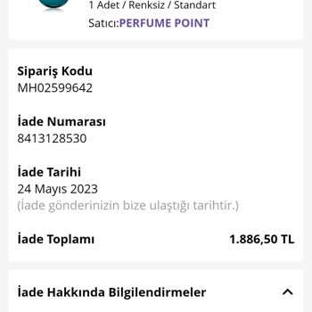 Morhipo Perfume Point Mağazasından Alınan Parfüm