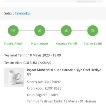 ÇiçekSepeti Verdiğim Kargo Bana Teslim Edildi Denip 1 Aydır Yok