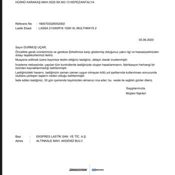 Lassa Lastiklerimin Kısa Sürede Çatlaması