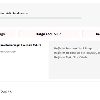 Flaw Wear İade Kabul Edilmemesi