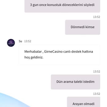 Çekime Red Veriyor Mağdur Oldum Girnecasino Tarafından