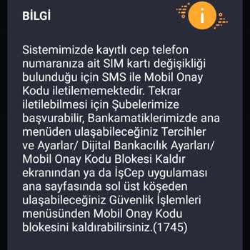 İş Bankası Cep Telefonu Güncelleme Problemi