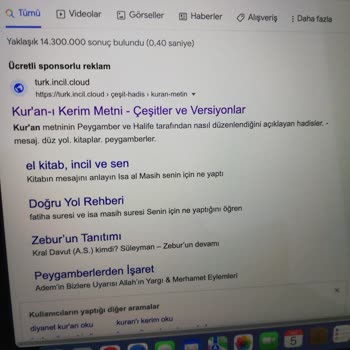 Diyanet İşleri Başkanlığı Sayfasındaki Makale