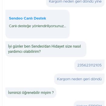 Ebebek Siparişim Devamlı Geri İade Oluyor