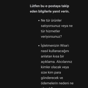 Wise Destek Geri Dönüş Yapmıyor