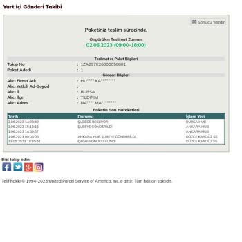 UPS Türkiye Kargomu Üç Gündür Şubede Bekletiyor.