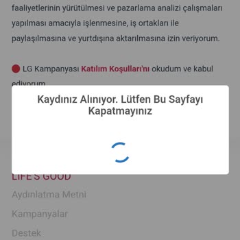 LG Opet Yakıt Kampanyası Başvuru Yapamama