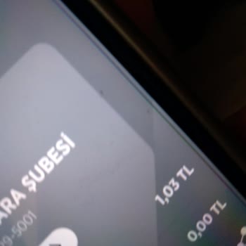 Ziraat Mobil Bankacılıkta Para Gözükmüyor