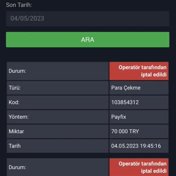 Bahisal Paramı Yatırmıyor