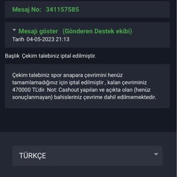 Bahisal Paramı Yatırmıyor