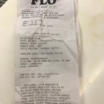 FLO'dan Lumberjack Marka Ayakkabı Şikayeti