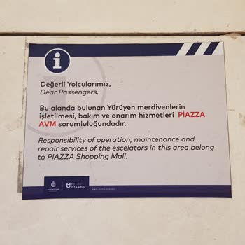 Maltepe Piazza Avm Ve Yürüyen Merdiven Sorumsuzlukları