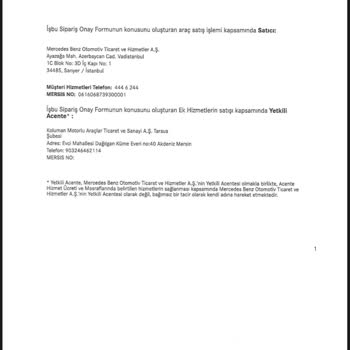 Mercedes-Benz Araç Teslimi Yapmıyor