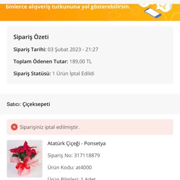 Ödeme Yapmıyor Çiçek Sepeti
