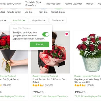 Çiçeksepetin'de "Aynı Gün Teslimat" Sözü Verilip Ertesi Güne Çekmesi