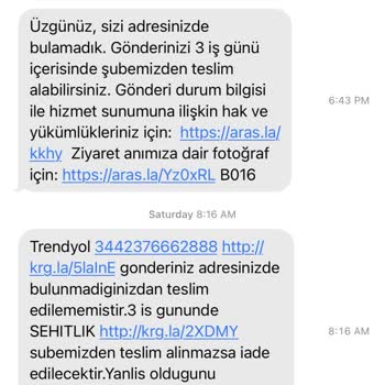 Aras Kargo'nun İlgisizliğine Dair