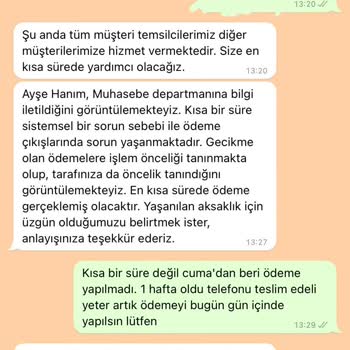 Easy Cep Sattığım Cihazın Ödemesini Günlerdir Yapmıyor