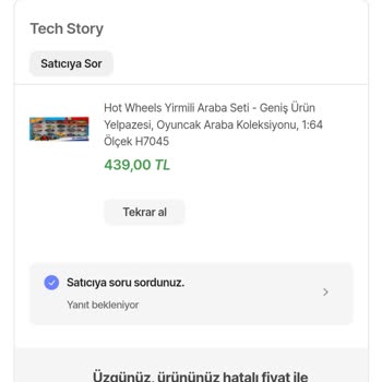 Hepsiburada 10 Gün Sonra Ürünü İptal Etmesi
