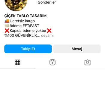 Cicektablosu (Instagram) Ücreti Ödenen Ürünün Gönderilmemesi