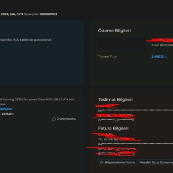 Sinerji Bilgisayar Kargo Paketini Bile Açmadığım Ürünü İade Edemiyorum?